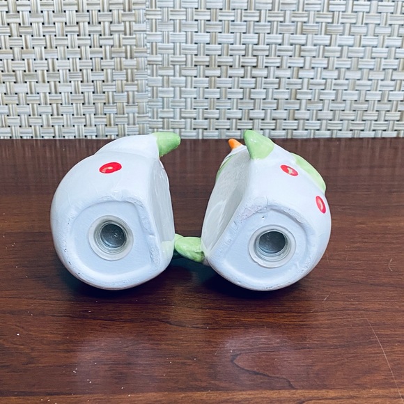 🌟HP🌟🎄VTG 1970s Hugging Snowmen Salt & Pepper Shaker - Picture 6 of 7